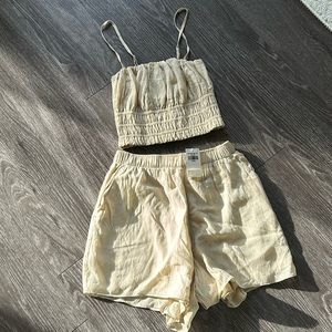 Abercrombie & Fitch crinkle fabric 2 piece set size xs